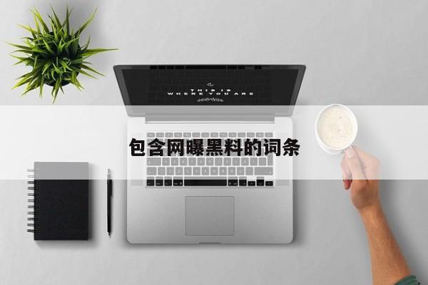 包含网曝黑料的词条
